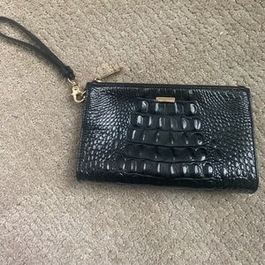 Black Brahmin wristlet